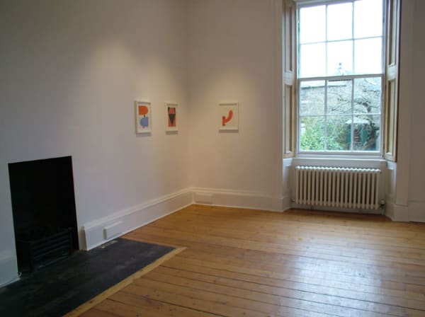 Unttitled 2.1.04 [sculpture]; Untitled 3.1.03; Untitled 7.2.04 [flower] gouaches on handmade paper